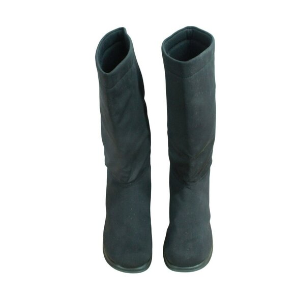 LL Bean Black Nylon Knee High Waterproof Insulated Tall Boots Size 7.5 M - Picture 5 of 10
